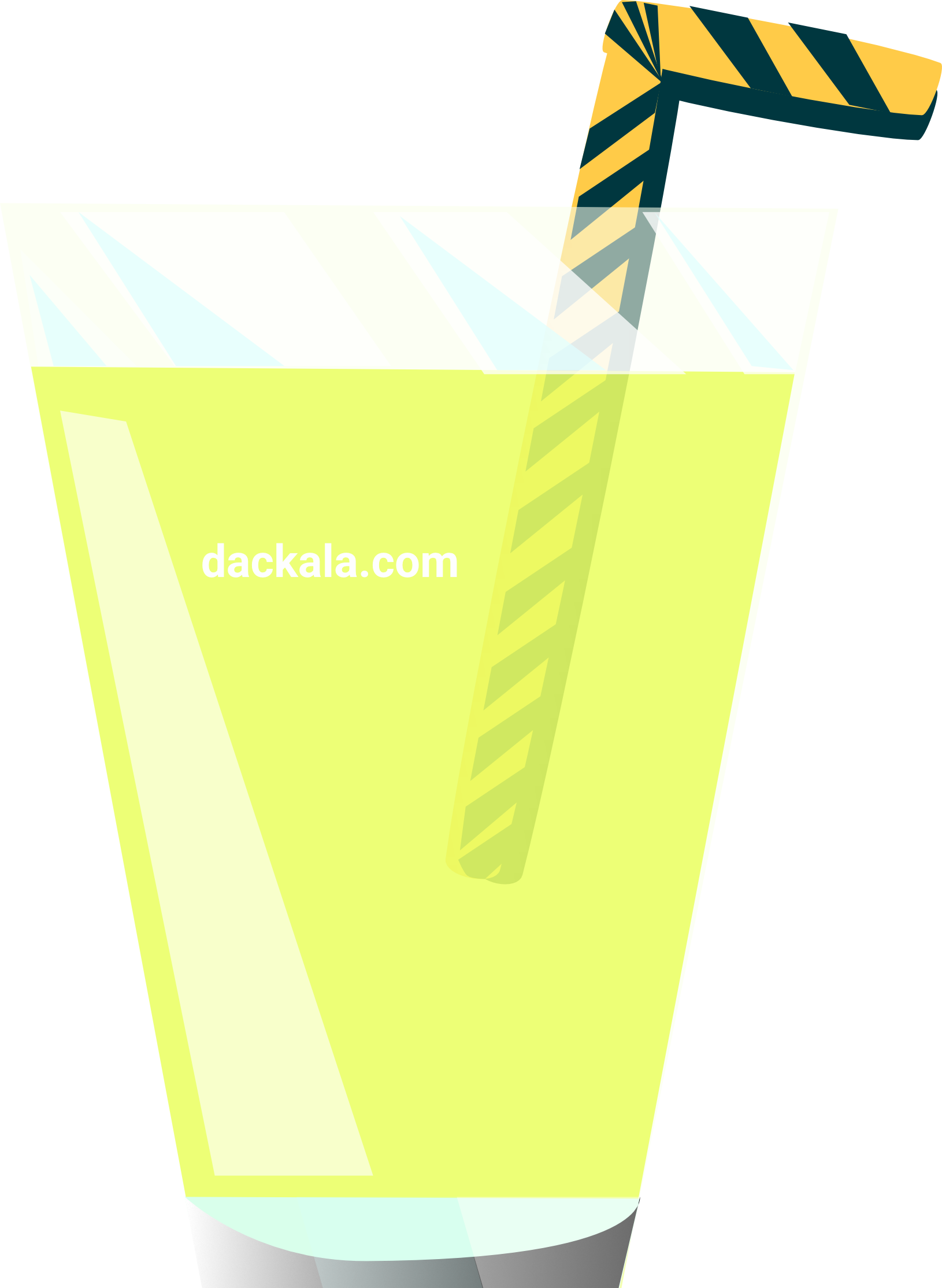 Kiwi Juice with a Straw