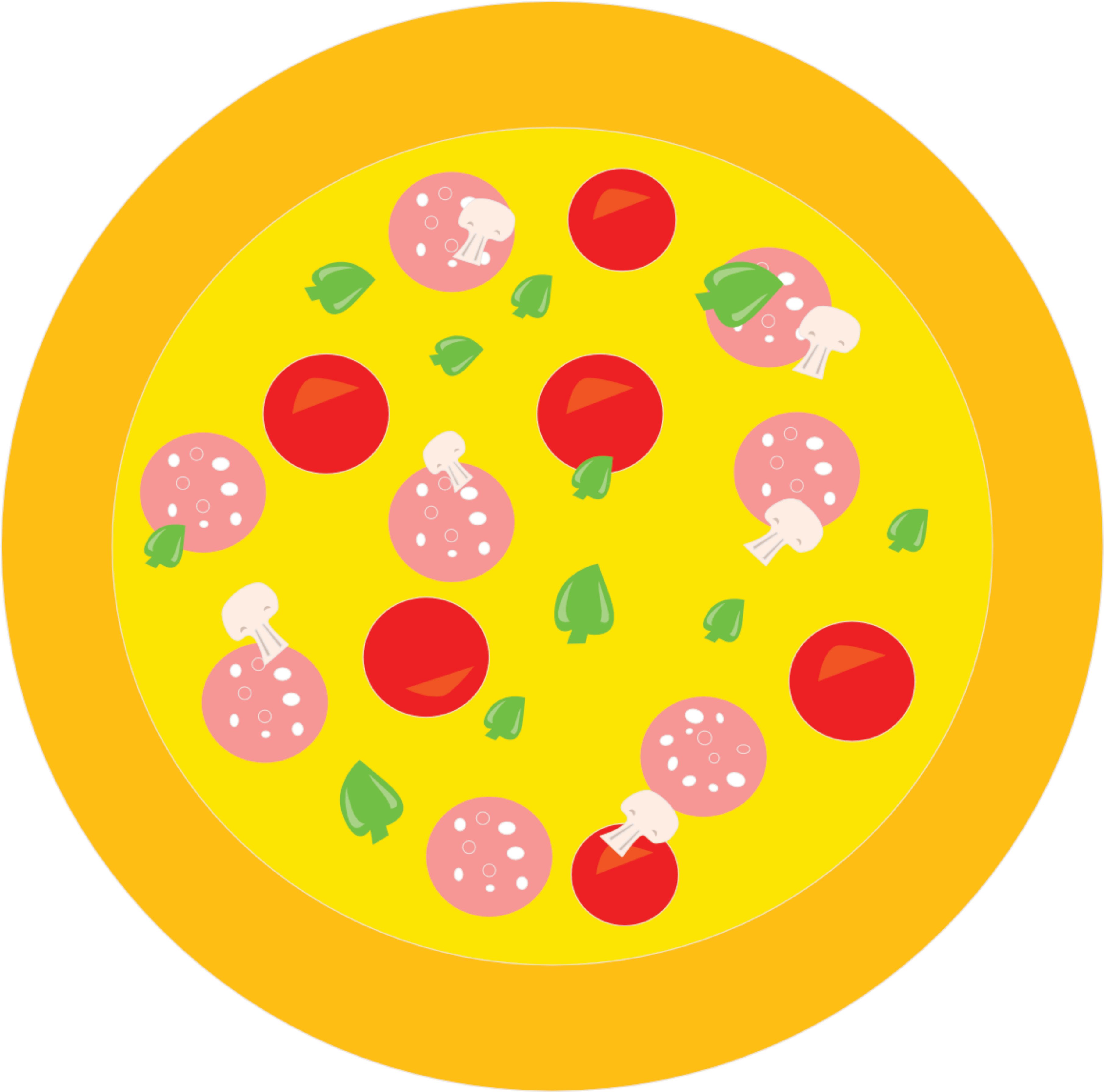 Round Pizza Clipart