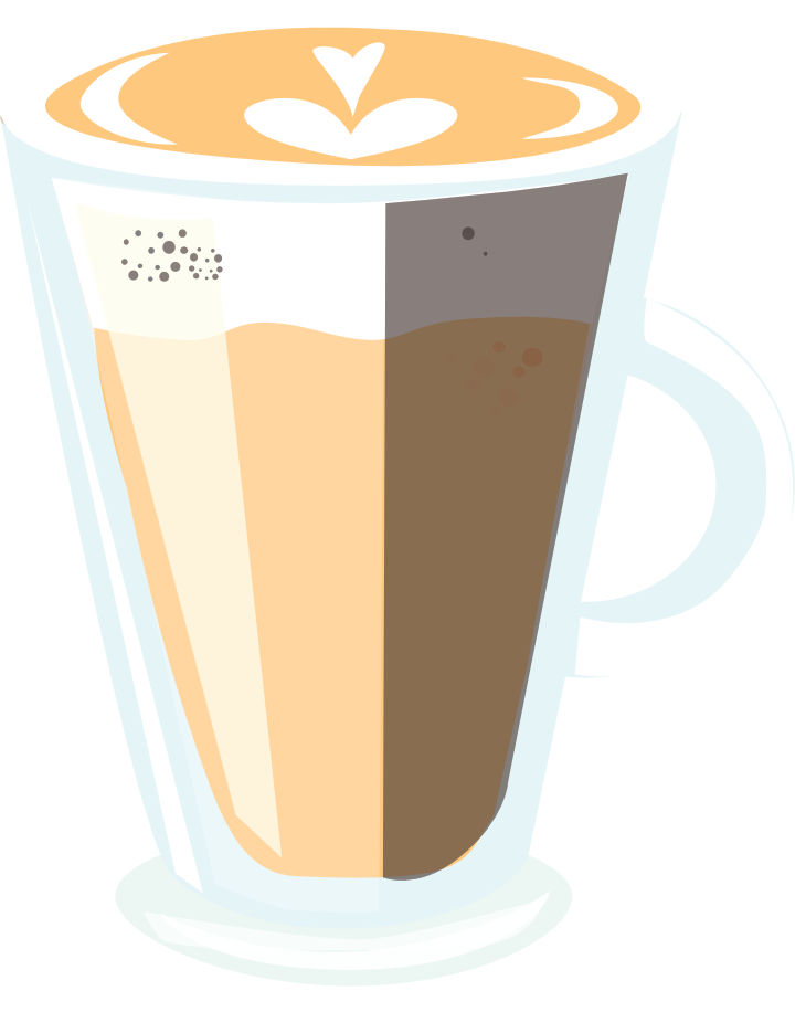 Caffe Latte - Clipart