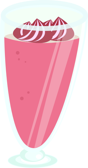 Raspberry Milkshake Clipart