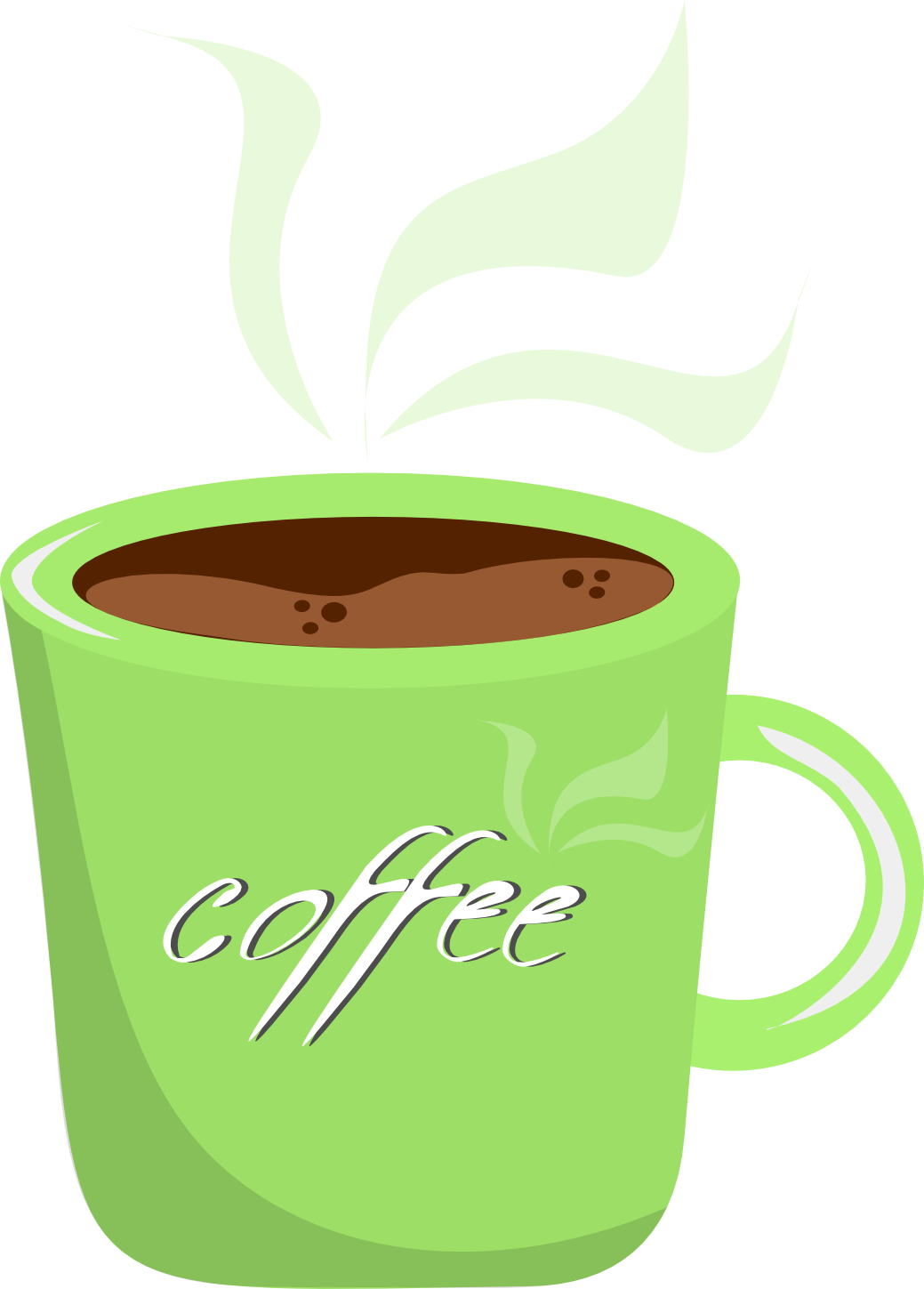 Green Mug -School Clipart