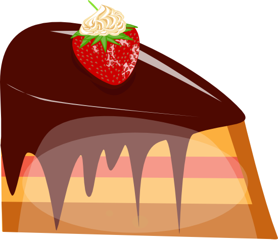 Strawberry Cake - Clipart