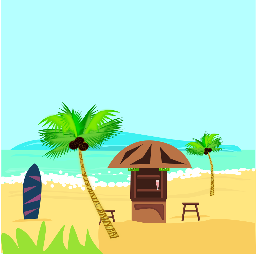 At the Beach Setting