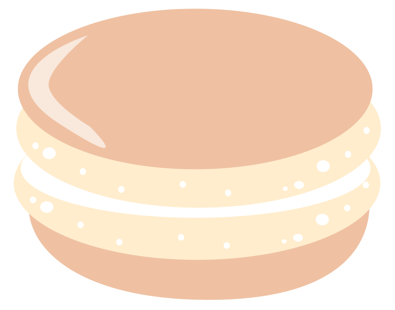 Light Brown Macaron - Sweet House Clipart