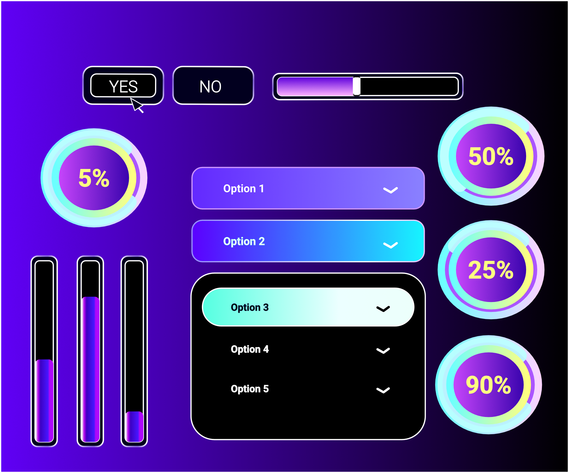 UI and UX Buttons - Software Buttons - App Buttons