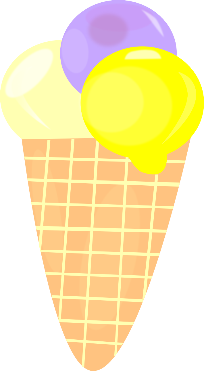 Blackberry Ice Cream- Dessert - Cone Ice Cream