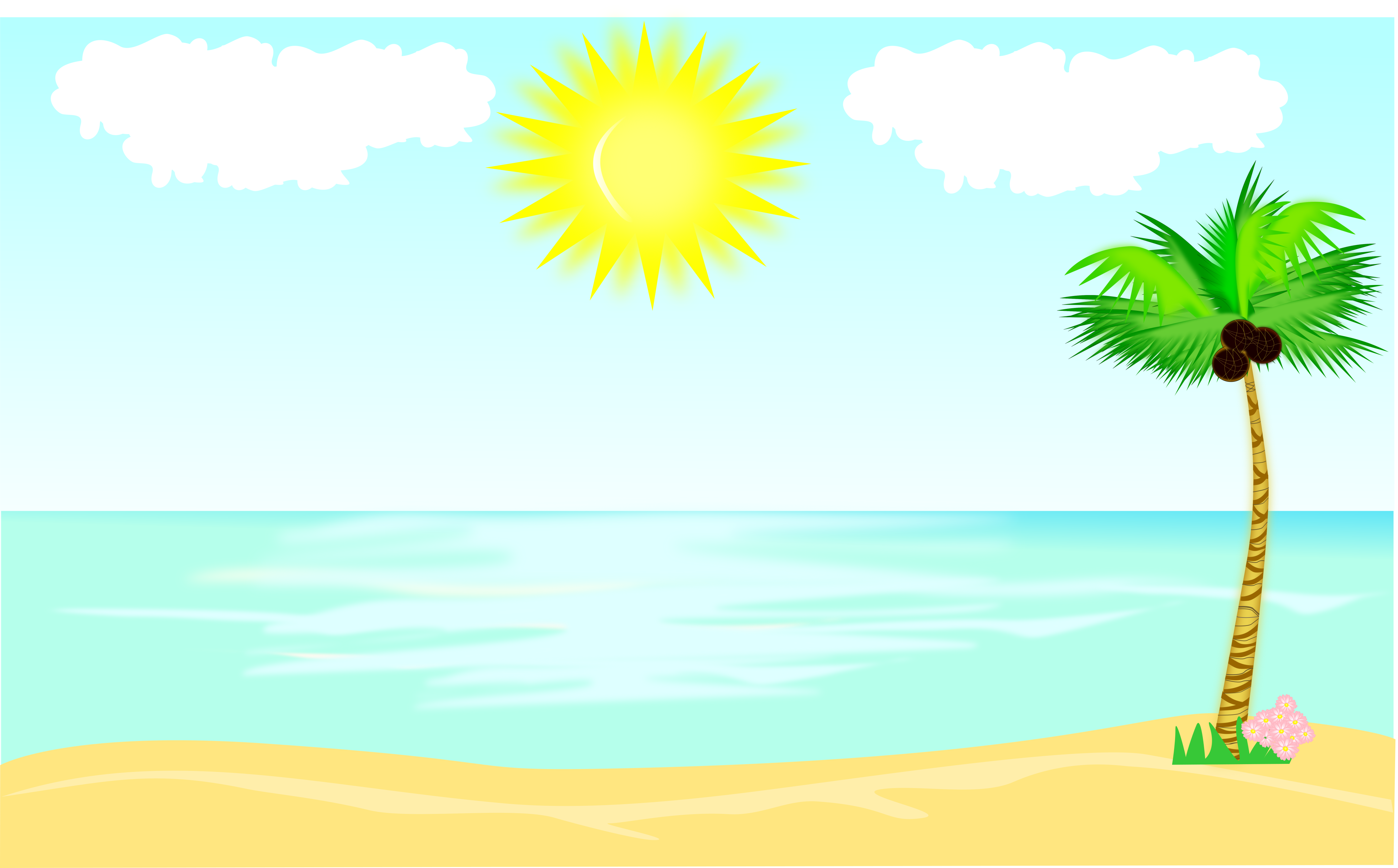Sea Beach - Summer Clipart