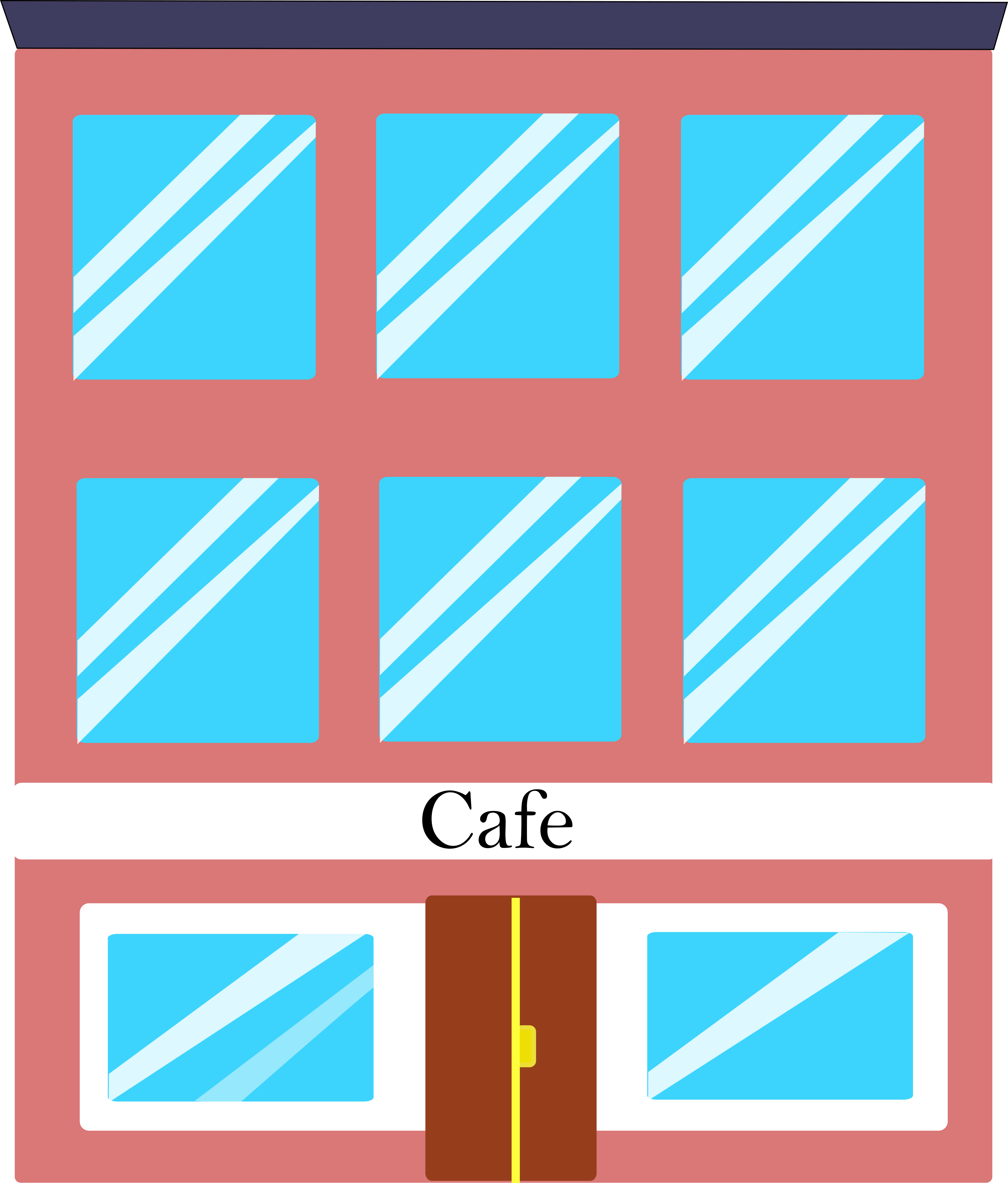 Cafe in a Building - Color