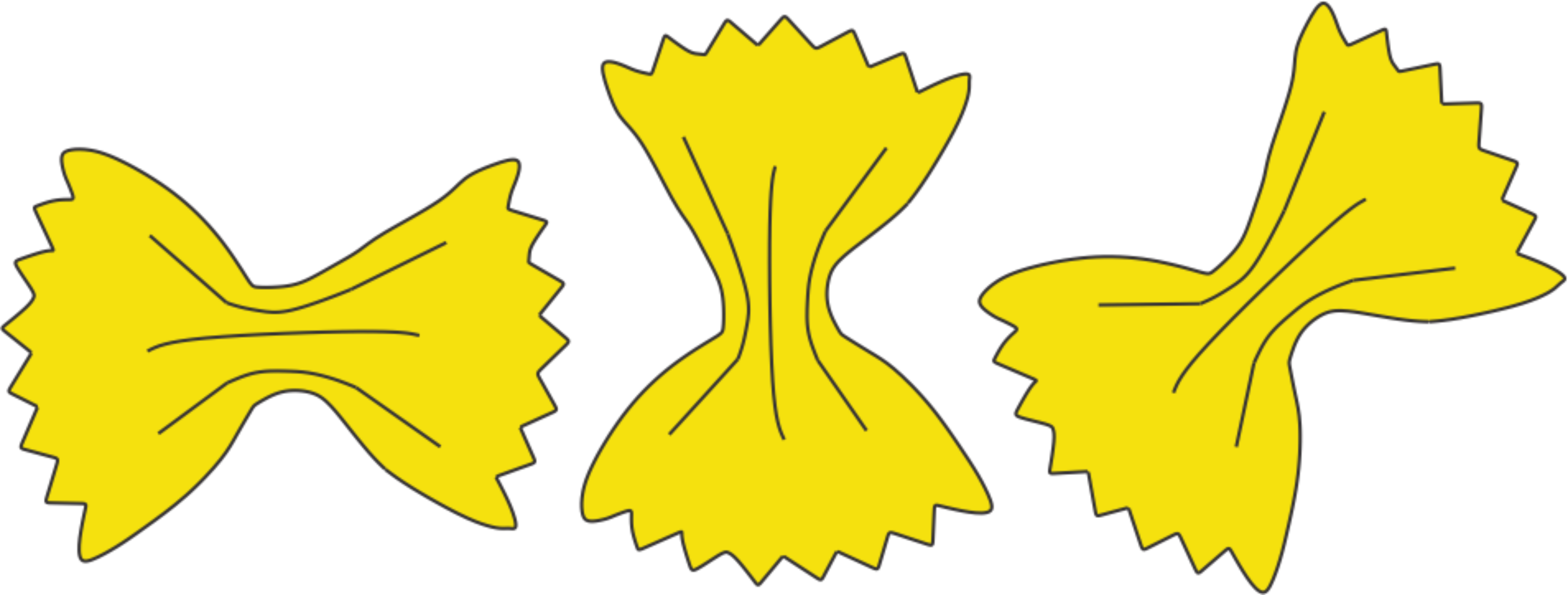 Pasta - Bows - Color