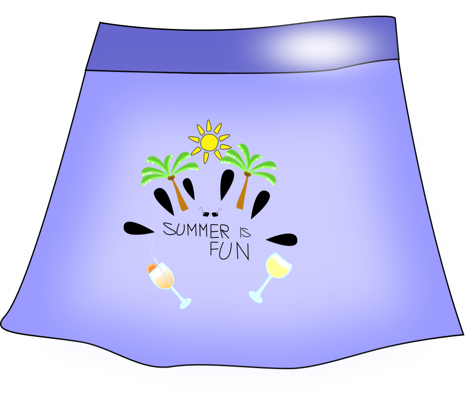 Short Violet Skirt for Summer