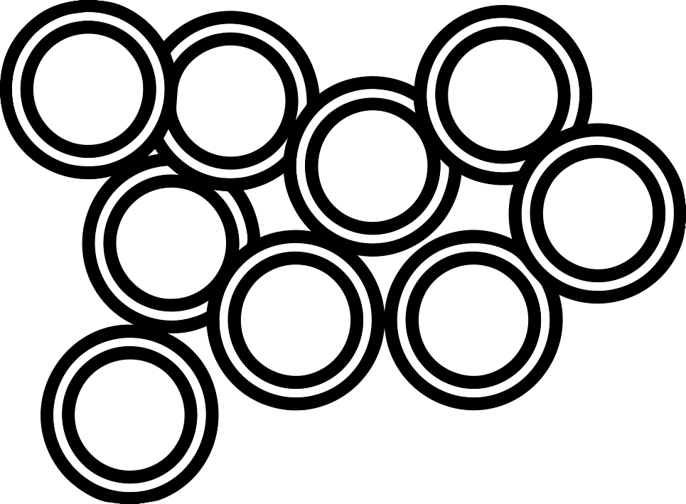 Anelli Pasta - Black and White