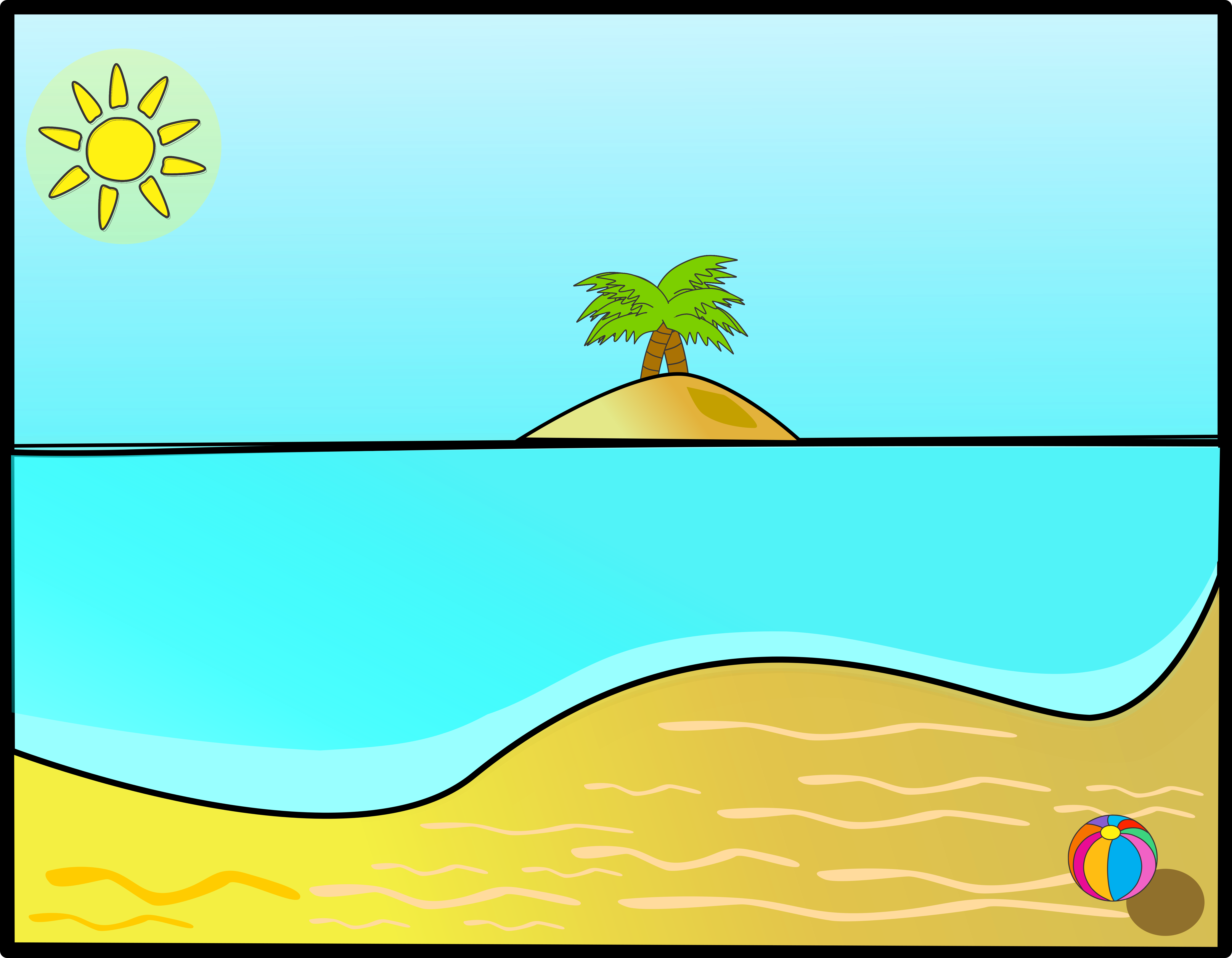 Summer Beach Background