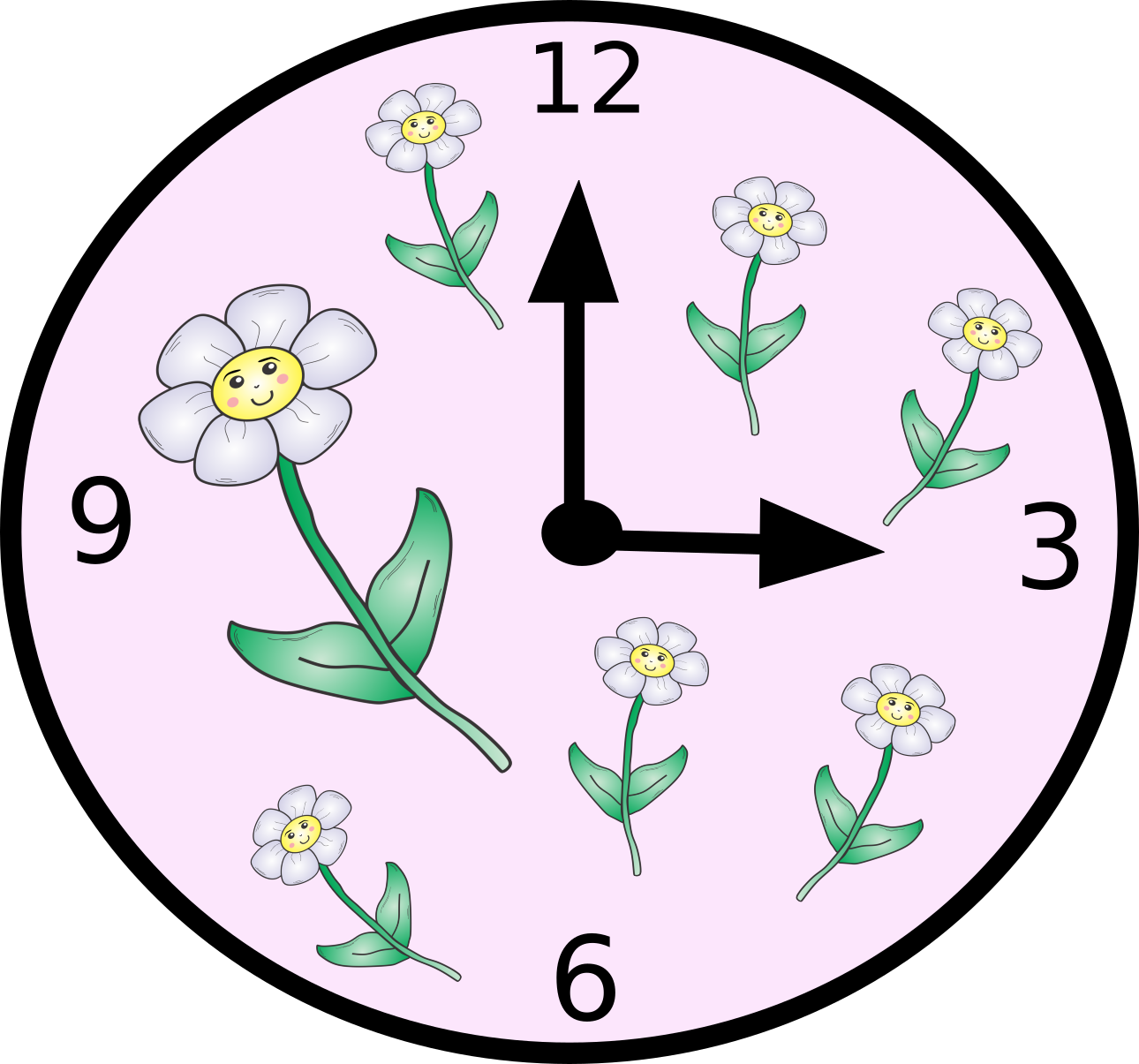 Purple Wall Clock