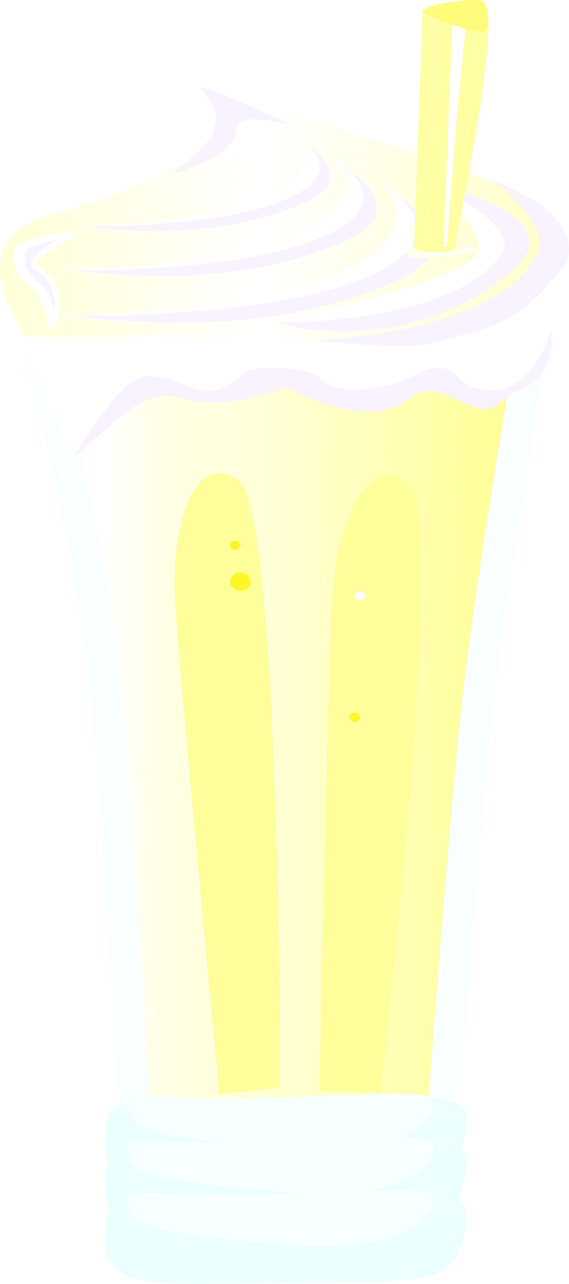 Banana Smoothie with Whipped Cream Dessert Clipart