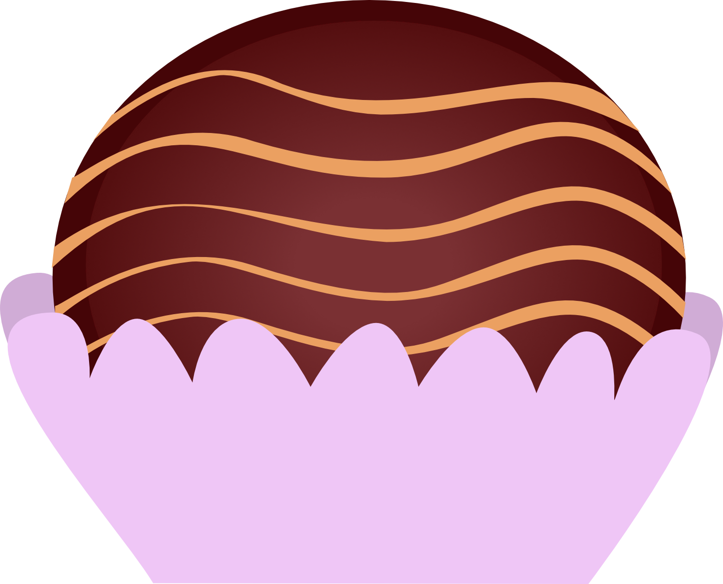Praline Dessert Clipart - Vector Design