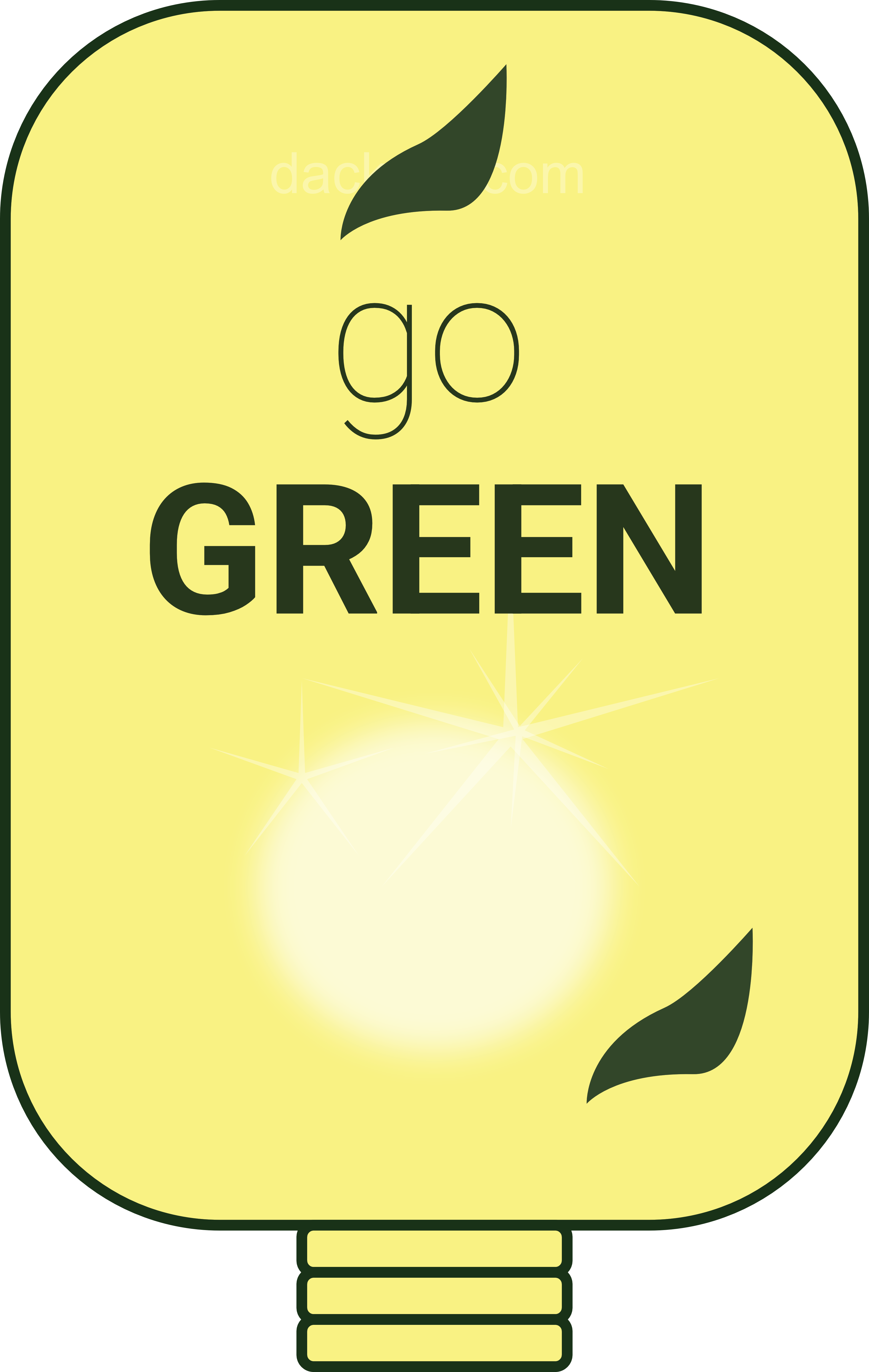 Go Green - Clean Energy - Vector Art - Vector Clipart